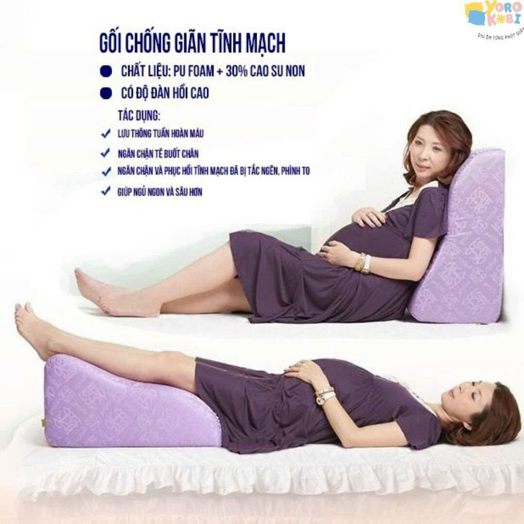  Gối Kê Chân Chống Giãn Tĩnh Mạch - Cao 22cm